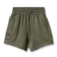 Short de sport personnalisé en molleton de coton Short de compression avec poches pour l'entraînement Active Wear