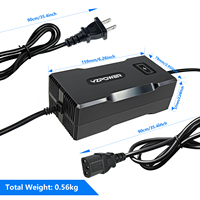Chargeur solaire haute qualité 42V 4A pour batteries lithium de trottinettes électriques, affichage de tension haute définition, 210W