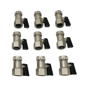 1/4 mâle femelle OEM ODM Standard usine chinoise eau laiton Mini vanne de vidange à bille - Product Image 3