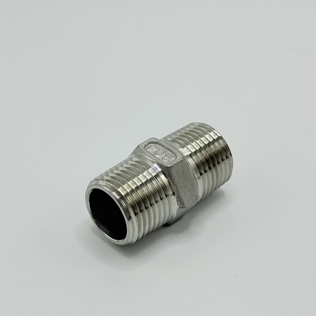 304/316 Stainless Steel High Pressure Forged Corrosion-resistant Pipe Fittings BSP NPT Threaded Nipple NSF&UPC&ISO9001 Certified