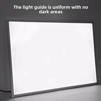 Panneau publicitaire lumineux en acrylique ultra-fin, boîte à lumière rétroéclairée, présentoir mural sans cadre, éclairage LED