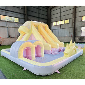 Toboggan de piscine gonflable, château gonflable pour enfants, structure gonflable en PVC, toboggan aquatique - Product Image 3