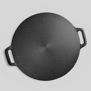 Sartén antiadherente de hierro fundido redondo <span class=keywords><strong>para</strong></span> pizza, aceite vegetal, tortitas, superventas, 2021 - Product Image 2