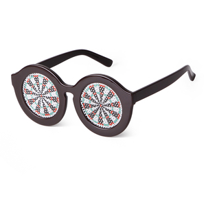 Vente flash promotionnelle Lunettes de <span class=keywords><strong>soleil</strong></span> rondes classiques pour femmes et hommes avec logo personnalisé Protection UV400 à 100% - Product Image 3