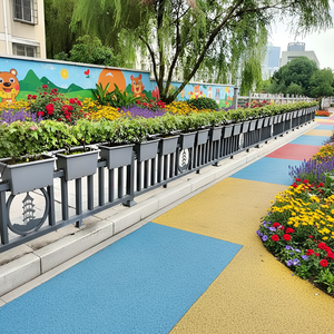 Barandilla de Acero Galvanizado Tipo Combinado Fabricada en China para Carreteras, <span class=keywords><strong>Escaleras</strong></span>, Exteriores, Villas, Jardines y Centros Comerciales - Product Image 1