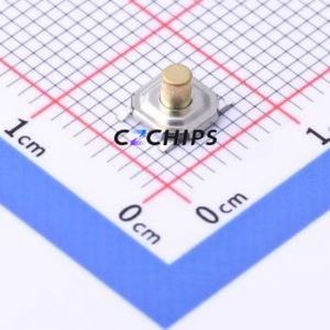 TD-1152SR-3.5H-250 Tactile Switch SMD-4P,5.2x5.2mm Switch Single Pole Single Throw Round Button 2.5N Vertical Mount - Product Image 1