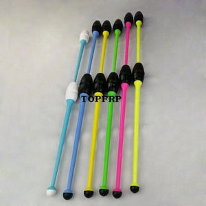 Bastón de Ritmo Profesional de Goma de Doble Color para Entrenamiento de Gimnasia Artística - Product Image 2