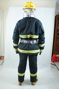 Tissu ignifuge en aramide traje, anti-incendie, matériau et couleur personnalisée, vêtements de costume de lutte contre l'incendie, EN469 - Product Image 3