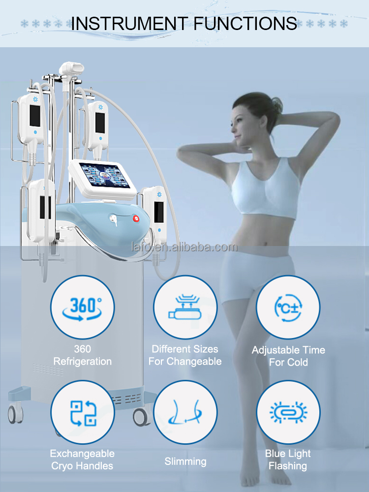 Professional stationary 360 Cool system Cryolipolysis Weight Loss Cryo Double Chin Removal Machine LF-245B