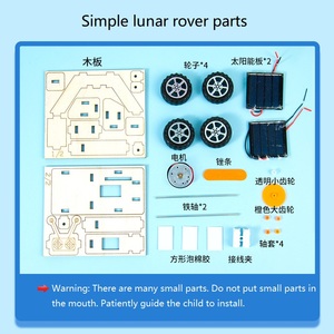 Sáng Tạo Tự Làm Bằng Tay Năng Lượng Mặt Trời Mặt Trăng Xe Gỗ Chất Liệu Cho Trường Tiểu Học Khoa Học Giáo Dục & Thử Nghiệm Mới Đồ Chơi Hơi Nước - Product Image 4