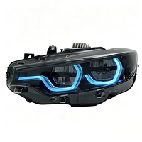 Lampu Depan SJC RGB untuk BMW Seri 4 F32 2013-2019 Kontrol Warna yang Dapat Diubah via Aplikasi, Produsen untuk Distributor Dengan Basis Berwarna Asap