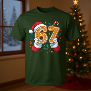 67 Six Seven Christmas 2025 Gen Alpha <b>Meme</b> <b>T</b>-<b>Shirt</b> - Product Image 3