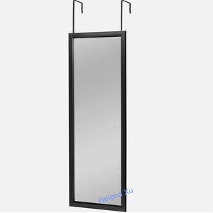 Bianco nero quercia argento Full Length <span class=keywords><strong>specchio</strong></span> della porta con staffe appese contro la parete appesa sopra lo <span class=keywords><strong>specchio</strong></span> della porta - Product Image 4