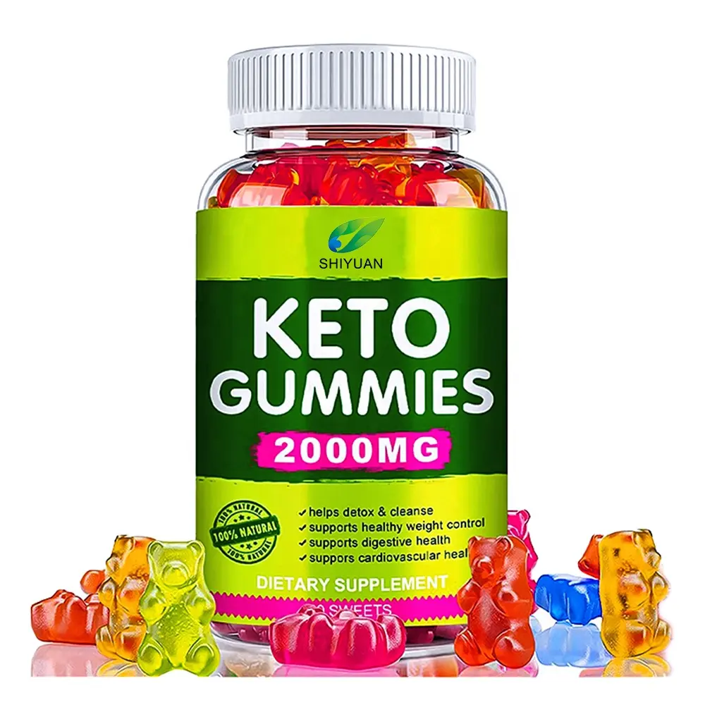 Pabrik Mendukung Label Pribadi Formula Keto Beruang Pektin Halal Vegetarian Keton Serat Cuka Apel Sebelum Berolahraga Gummies Gummy