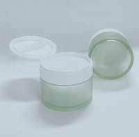 4oz 8oz 100g 120g 150g Pot en or rose 200 ml Pot en céramique vert personnalisé Contenant pour crème pour le visage Pot PETG avec spatule