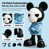 Figurine d'action OEM en vinyle, jouet personnalisé, statue de collection tendance urbaine, support ODM pour affichage sur bureau, cadeau