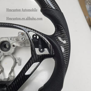 Practical Hot Sale Carbon Fibre Perforated Leather Black Stitching Grip Steering <b>Wheel</b> for Infiniti G27 G37 Car Steering <b>Wheel</b> - Product Image 3