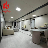 Casa Contenedor Plegable y Expandible de Acero Moderno, Ecológica, de 20 pies/40 pies, con 2/3 Dormitorios, para Sala de Estar o Supermercado