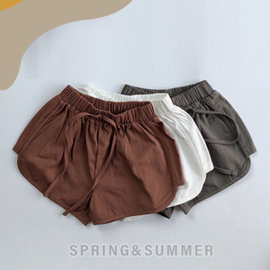 Hàn Quốc Phiên Bản Của Mùa Hè Trẻ Em Mới Của Quần Bé Trai Và Bé Gái Han Fan Son Nước Ngoài Phong Cách Rắn Màu Đàn Hồi Eo Dây Lỏng Casu - Product Image 4