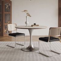 BILIDO - Ensemble table et chaises de salle à manger de style farmhouse italien, table d'appoint moderne en bois, mobilier d'hôtel