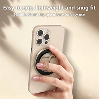 Neuerscheinung Hochwertiger Aluminium-Legierung Doppelseitiger Magnetischer 2-in-1 Fingerring-Griff Telefonhalter Ständer für Schreibtisch