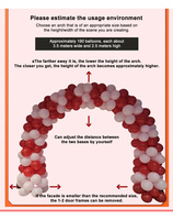 Nouvel article décoratif : Arche de ballons auto-gonflante pour mariages, banquets familiaux, colonnes et arches de ballons gonflables