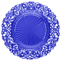 Assiette de Présentation Ronde en Plastique Creux de 13 Pouces pour Mariage et Banquet – Nouveauté en Gros