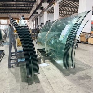 Vidrio templado curvado a medida de fábrica con pulido de bordes, antiexplosión, a prueba de partículas, para fachadas de edificios - Product Image 5