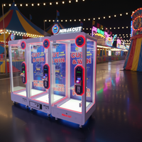 Machine de découpe de poupées personnalisable à monnayeur, jeu d'arcade NINJA CUT par Leon, avec construction en métal, plastique et acrylique, plug-in