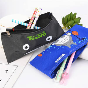 <b>Custom</b> Logo Printing Canvas Fabric <b>Pencil</b> Case Zipper Cotton <b>Pencil</b> Pouch Cosmetic Bag - Product Image 2