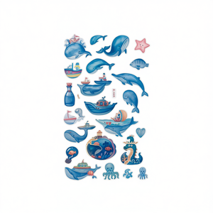 Autocollants décoratifs en mousse EVA 3D ILAN sur le thème de l'océan pour les loisirs créatifs des enfants - Product Image 2