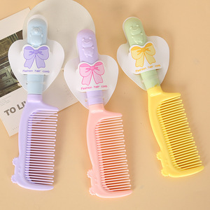 Peigne à cheveux en plastique antistatique, motif dessin animé mignon, grande taille, pour filles, adultes, enfants, utilisation en voyage - Product Image 2