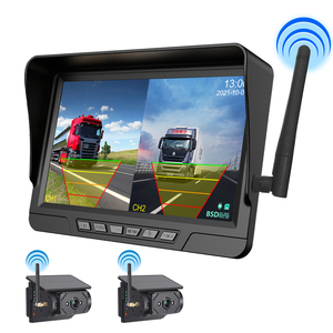 Kit de cámara de respaldo inalámbrico <span class=keywords><strong>Monitor</strong></span> de 7 pulgadas Sistema de visión trasera <span class=keywords><strong>Monitor</strong></span> de coche con cámara solar 2CH para camiones MotorHome Cavaran - Product Image 2