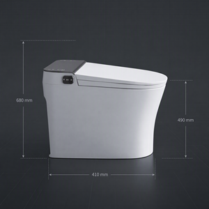 Toilettes intelligentes pour salle <span class=keywords><strong>de</strong></span> bain, bidet intelligent, chasse d'<span class=keywords><strong>eau</strong></span> automatique, siège chauffant, télécommande, WC en céramique - Product Image 1