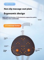 KN10YSB- # I #    En promotion : Bâton de marche triangulaire en aluminium avec siège pour personnes d'âge moyen et âgées, pliable et réglable en hauteur