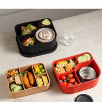 Pot de conservation alimentaire en silicone de qualité alimentaire, avec couvercle hermétique, sans BPA, empilable, design quadrillé, anti-humidité, très vendu