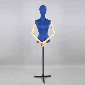 Maniquí de terciopelo ajustable a la moda para mujer, media parte superior del cuerpo, torso, <span class=keywords><strong>busto</strong></span>, <span class=keywords><strong>modista</strong></span> para mujer - Product Image 3