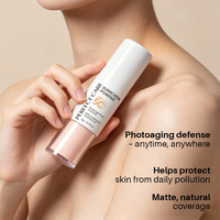 Poudre fixante minérale solaire waterproof à marque privée SPF 50 PA+ Contrôle du sébum Longue tenue Fini mat Légère
