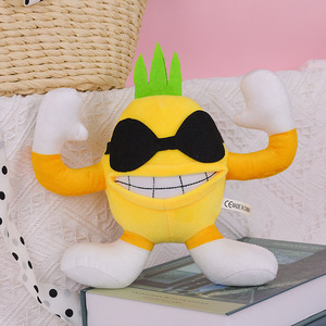 Muñecos de peluche <span class=keywords><strong>Peppino</strong></span> Pizza Tower de calidad de fábrica, lindos juguetes de peluche de Pepperman con Pizza Chefs circundantes, muñecos con cara de Pizza - Product Image 4