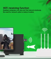 Adaptateur WiFi USB externe double bande 2,4 GHz et 5 GHz WIFI 6 AX900 BT 5.4 2-en-1 900 Mbps sans pilote en stock