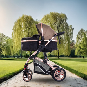 Chất lượng cao có thể gập lại lanh Xe đẩy trẻ sơ sinh với khung hợp kim bé nôi cao cảnh quan có thể đảo ngược vận chuyển trẻ sơ sinh 3 năm - Product Image 6