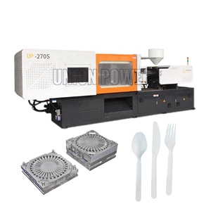 Unionpower hoàn toàn tự động tốc độ cao Máy ép phun nhựa dùng một lần muỗng/nĩa/Dao làm máy móc - Product Image 4