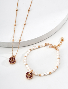 925 Gümüş Emaye Kolye Çin Klasik Bakır Sikke Tasarım Saray Tarzı Düğün Parti için Arkadaşlık Hediye Günlük Giyim - Product Image 3