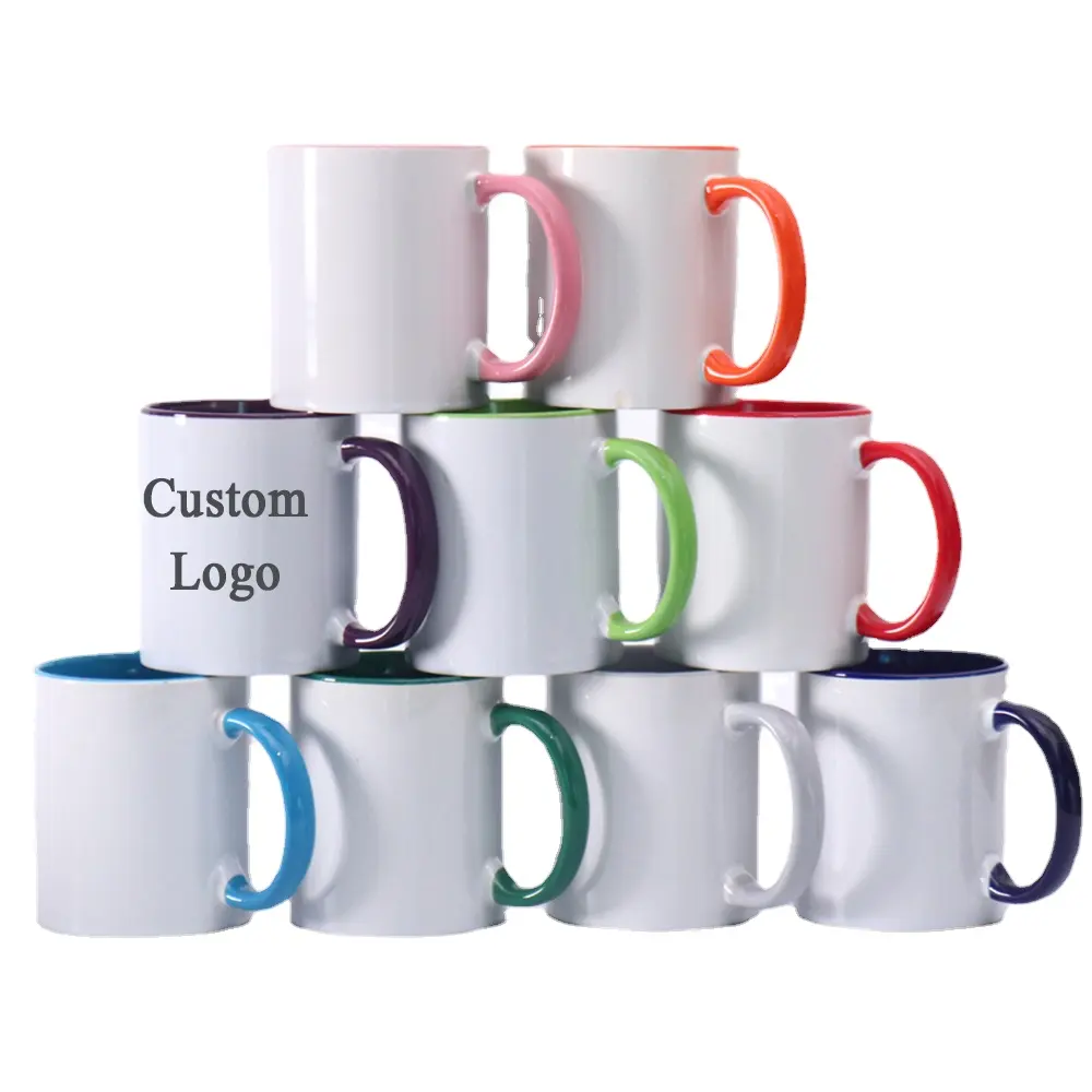Wholesale factory direct sales of ceramic mugs Christmas gifts Sublimation coffee mugs and cups custom logo ceramic mugs