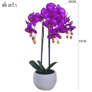 <span class=keywords><strong>OH</strong></span> ARTS Fleurs d'orchidées Phalaenopsis artificielles de haute qualité pour la décoration de la maison et de mariages, tiges élégantes pour la Fête des Mères - Product Image 2