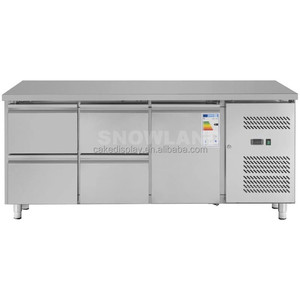 <span class=keywords><strong>4</strong></span> <span class=keywords><strong>cassetti</strong></span> in acciaio inox commerciale tavolo da lavoro refrigeratore congelatore frigorifero sotto il piano frigo - Product Image 4