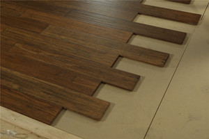 Umweltfreundlicher Stranggewebter Bambusboden Wasserbeständig Schalldämpfend Langlebig Wohnzimmer Mittlere Dielenbreite Zeitgenössisches Design 5+ - Product Image 3