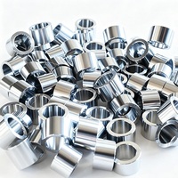Pièces d'échantillonage usinées sur commande CNC pour filetages, en acier inoxydable/aluminium, avec traitement de surface par sablage