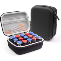 Organisateur de rangement pour 15 flacons en verre de 10 ml, étui de protection pour flacons d'insuline avec poche en filet pour utilisation au réfrigérateur