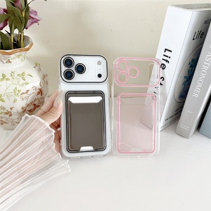 เคสโทรศัพท์แบบใสพร้อมช่องใส่บัตรคู่ สำหรับ iPhone 17 Pro Max, Air 16, 15, 14, 13, 12, 11 Plus - Product Image 2